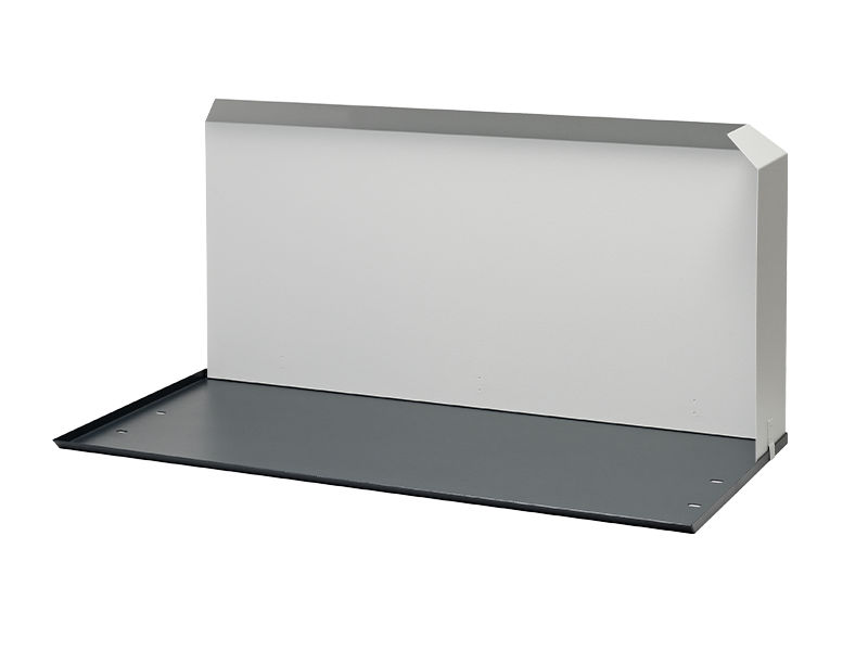 Spänewanne mit Spritzschutzwand