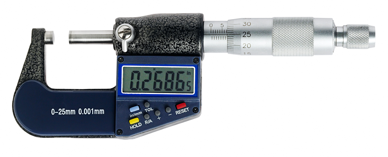 0-25mm MIKROMETER BÜGELMEßSCHRAUBE MICROMETER MESSSCHRAUBE 0.01MM DIGITALE 
